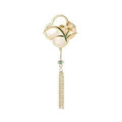 Vintage Men's Retro Brooch with Tassel Palace Antique Pin