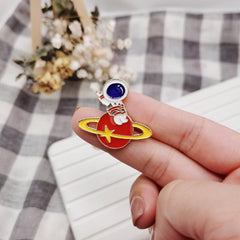 Men's Alloy Space Series Brooch for Backpack Jeans Clothing