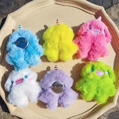 Cartoon Plush Unicorn Little Monster Boy Brooch