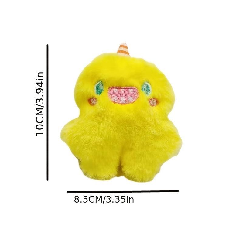 Cartoon Plush Unicorn Little Monster Boy Brooch