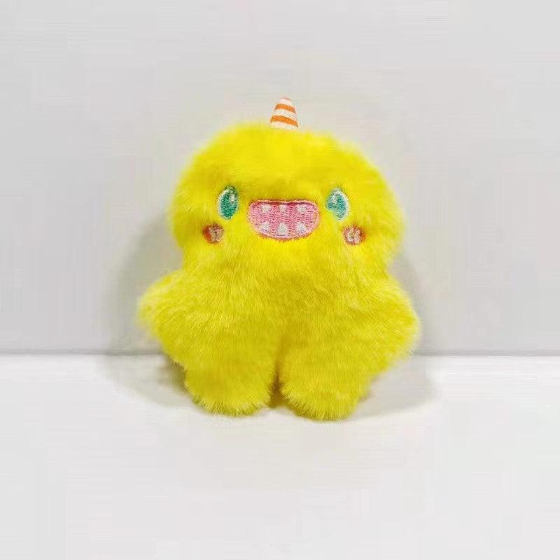 Cartoon Plush Unicorn Little Monster Boy Brooch