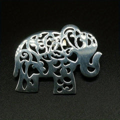 Stainless Steel Hollow Chrysanthemum Tree Of Life Brooch