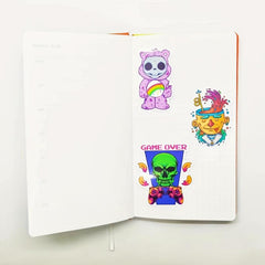 50 Pcs Pastel Gothic Stickers Horror Cartoon Waterproof Vinyl Stickers