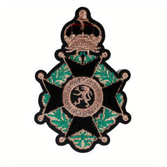 Creative Crown Lion Totem Iron on Embroidery For Men