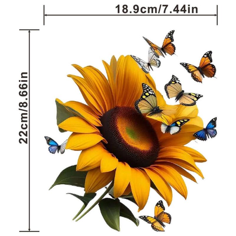 Sunflower Clothing Patch DIY Heat Transfer Sticker for Men's Tees