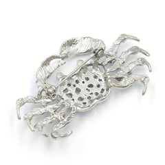 Crystal Crab Brooch Pin Men's Banquet Jewelry