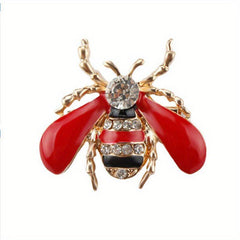 Dripping Oil Bee Brooch Enamel Corsage Pin Clothing Accessories