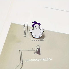 Magician Ghost Hat Brooch Halloween Pin Accessories
