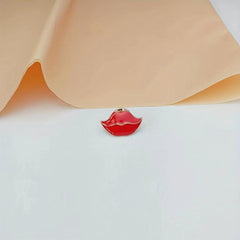 Red Lip Pin Badge Romantic Couple Party Gift