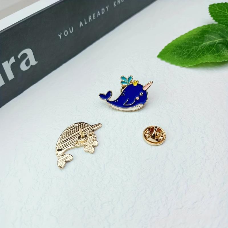 Cute Little Whale Pin Badge for Kids and Adults
