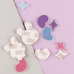 10pcs Cartoon Heart Star Rabbit Embroidery Patches DIY Clothes Accessories