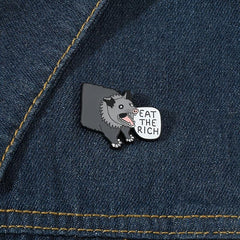 Cartoon Boar Brooch Zinc Alloy Drip Oil Metal Bracelet