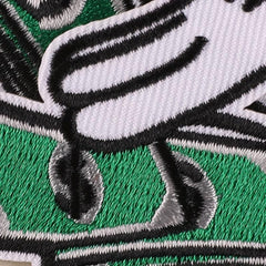 2pcs Money Counting Embroidered Patch Iron on Sticker