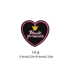 9pcs Girl Iron On Patches Embroidered Applique DIY Crafts Repair Patch