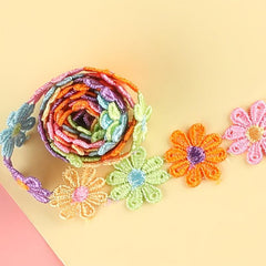 Flower Badges Embroidery Patches DIY Art Decor Clothes Bag Backpack Accessory