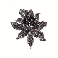 Rhinestone Inlaid Seagrass Brooch Party Banquet Dress Jewelry