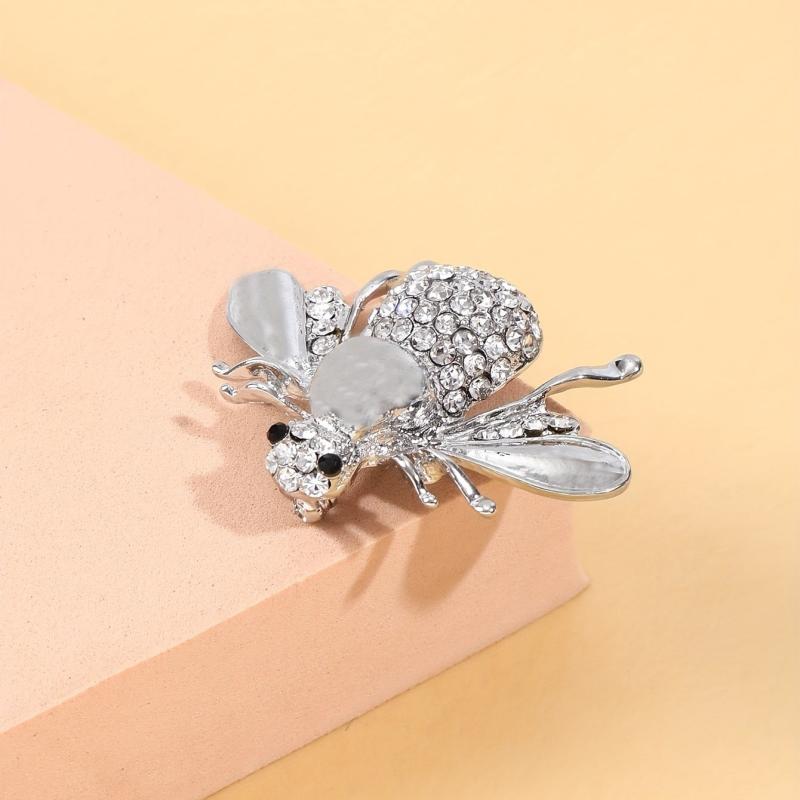 Animal Bee Brooch Suit Pin Alloy Set Insects Bee Brooches