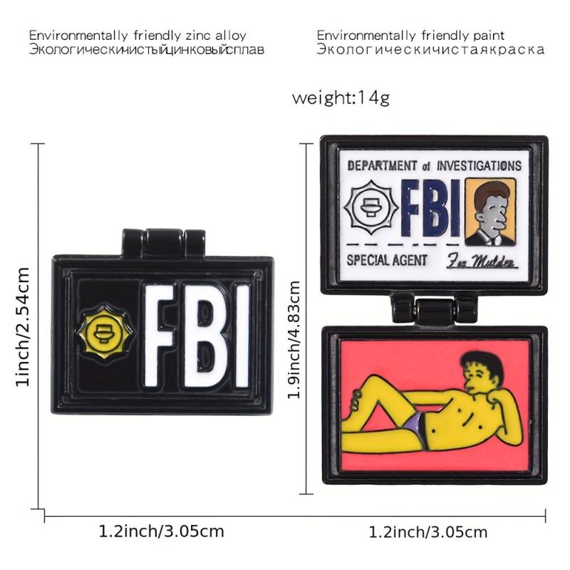Funny Letter Brooch Pin for Men
