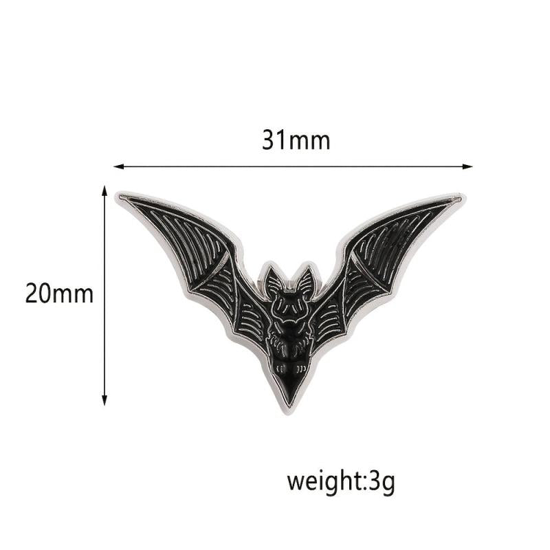 Bat Enamel Pin Witchy Style Spooky Lapel Jewelry