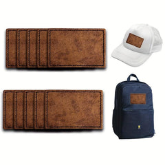 Leatherette Rectangular Patches For Hats T-Shirts DIY Men