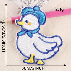 5pcs Duck Embroidery DIY Patch Decorative Accessories For Clothes Backpack Hat