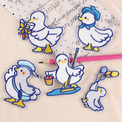 5pcs Duck Embroidery DIY Patch Decorative Accessories For Clothes Backpack Hat