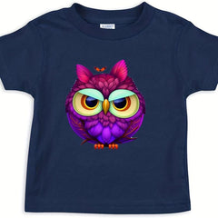 2pcs Purple Owl Heat Transfer Film Iron Clothes DIY Patch Paste Washable