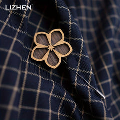Flowers Brooch Metal Badges Lapel Pin Clothing Bags Accessories