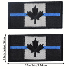 J CARP 2pcs Canadian Flag Patch Military Insignia For Men