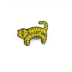 Animal Brooch Pig Cat Tiger Badge Bags Clothes Accessories For Men