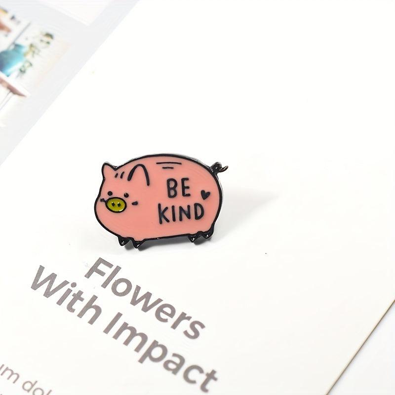 Animal Brooch Pig Cat Tiger Badge Bags Clothes Accessories For Men