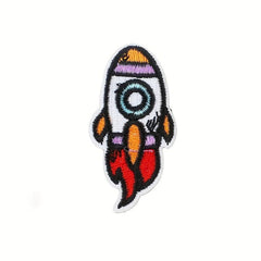 Astronaut Theme Iron On Patches For Girls Sew On Embroidered Applique