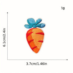 9pcs Rabbit Ears Iron On Patches For Men Sew On Embroidered Applique