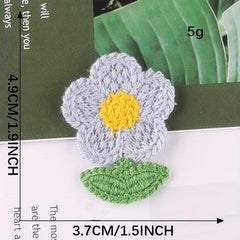 4pcs Small Flower Patches Girls Clothing Coat Accessories