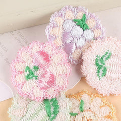 5pcs Lace Trim Fruit Embroidery Patches DIY Clothes Accessories