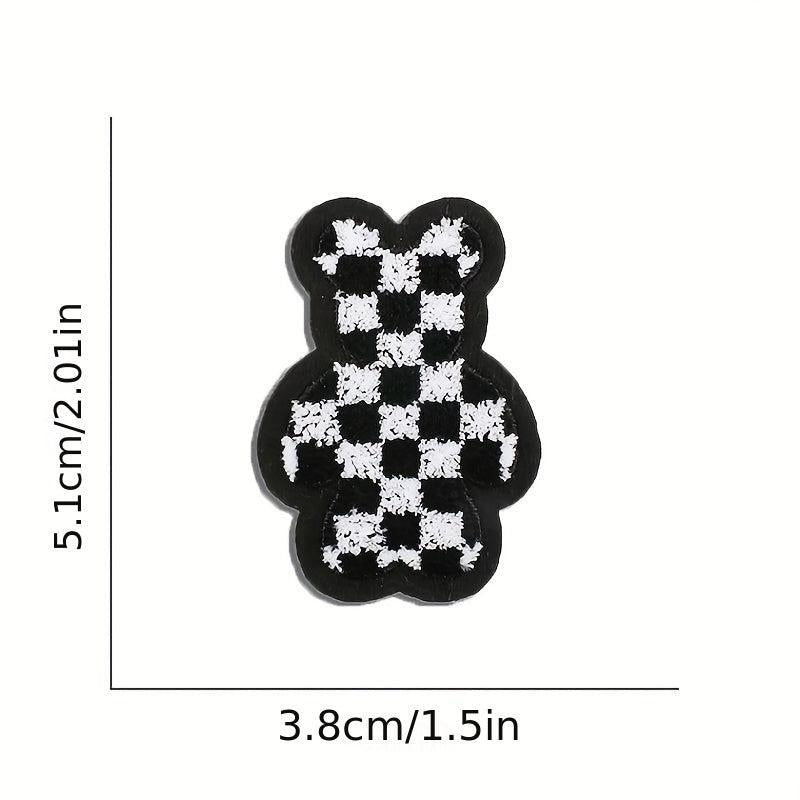 9pcs Bear Iron On Patches Embroidered Applique Repair Patch DIY Craft