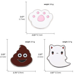 Cat Claw Pin Cartoon Badge Clothes Bag Accessories