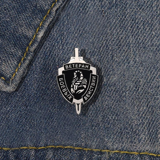 Vintage Scorpion Brooch for Backpacks Jackets Hats Scarves Pants