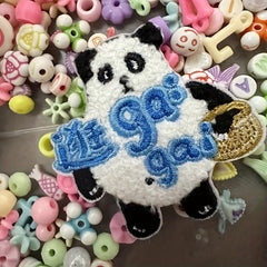 Panda Embroidery Stickers for Boys & Phones