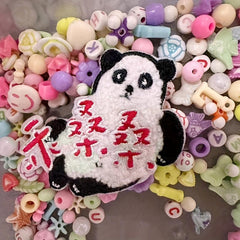 Panda Embroidery Stickers for Boys & Phones