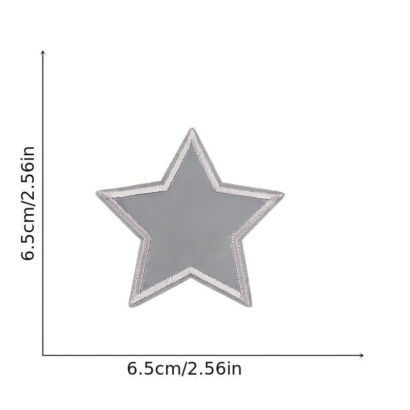 11pcs Night Effect Iron On Patches For Men Embroidered Applique Repair Patch