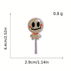 12pcs Halloween Iron On Patches for Men Sew On Embroidered Applique