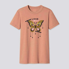 Love Butterfly Warm Sticker Thermal Induction Vinyl Diy Top