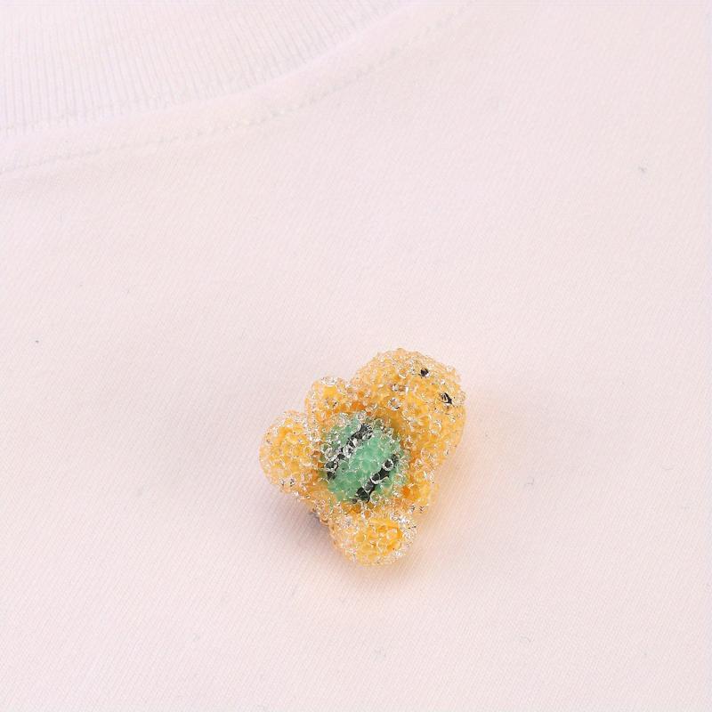 Resin Sticky Crystal Diamond Candy Brooch - Fresh Accessories