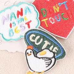 6pcs Letter Embroidery Patches DIY Clothes Accessories