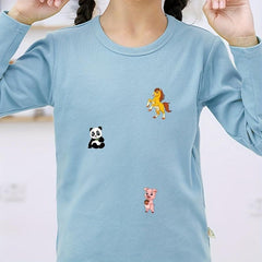 Cartoon Animals Ironing Stickers For Kids, Heat Transfer Patch