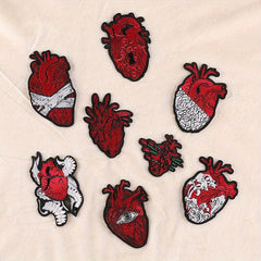 8pcs Heart DIY Patch for Clothes Backpack Hat Boys Accessorie