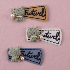 3PCS 3D Printing Letter Cloth Stickers For Girls