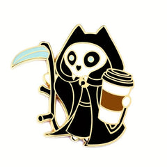 Cartoon Death Brooch For Men
