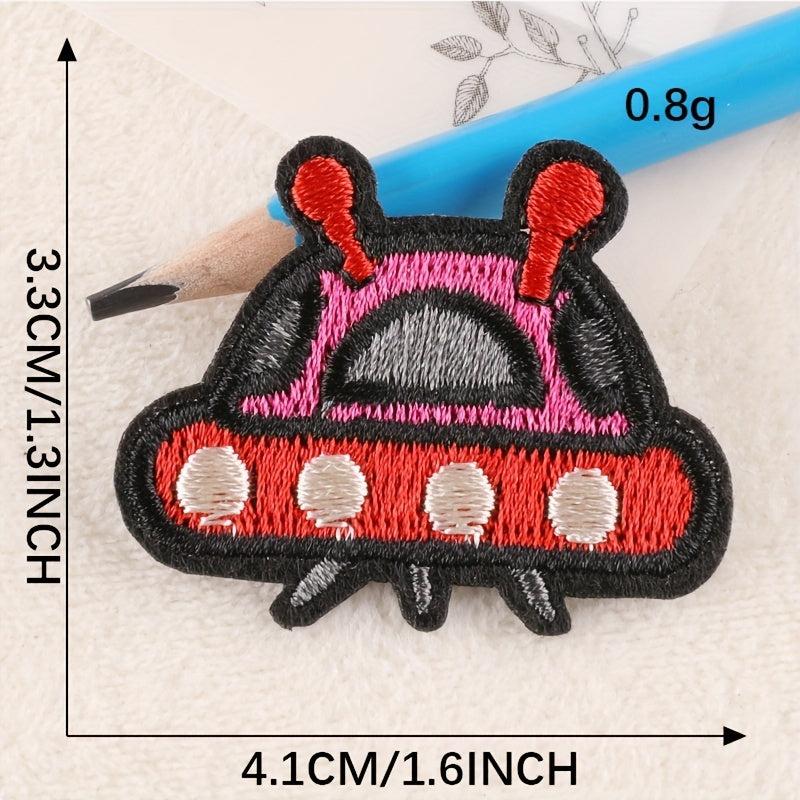 Rocket Spaceship Embroidery DIY Patch for Clothes Backpacks